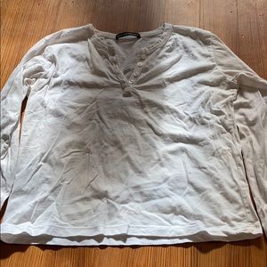 nwot brandy melville quarter button up long sleeve